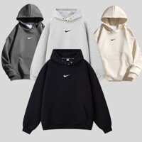 Áo Hoodie Nike Basic Logo Thêu Cao Cấp, Áo Thu Đông Nỉ Lót Lông Thời Trang Hàn Quốc PIKA Studio