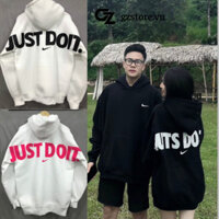 Áo hoodie NIKE JUST DO IT cao cấp chính hãng nam nữ unisex chât nỉ bông chính hãng áo hoodie zip đôi nam nữ form rộng