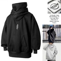 Áo Hoodie Ninja Mũ Rộng,Cổ Cao Logo Thêu Chất Liệu Nỉ Bông 2 Lớp Form Unisex Hottrend
