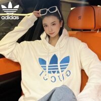 Áo hoodie nữ Adidas thêu Logo Áo nỉ dệt kim dài tay ấm áp