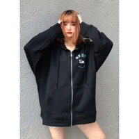 áo hoodie nữ - đen