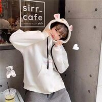 Áo hoodie nữ hình mèo vải siêu tốt