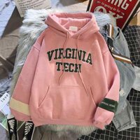 Áo hoodie nữ - hoodie virgina - Hồng - FreeSize