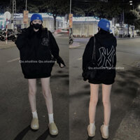 Áo hoodie NY MLB chính hãng chất nỉ bông dày dặn chuẩn form nam nữ unisex cao cấp form rộng oversize 002 Bico Studio