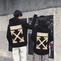 Áo hoodie off white tap giấy unisex