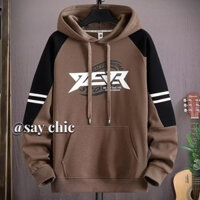 Áo Hoodie phong cách Hồng Kông Áo len mùa thu đông Áo thun nam mới có lót lông cừu Túi dáng rộng hợp thời trang hàng đầu