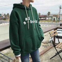Áo Hoodie Sadbiz - Khoác Nỉ Có Nón Mũ 2 Lớp Cặp Đôi , Nhóm , Nam Nữ Mặc Không có đánh giá - Xanh - M