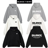 Áo Hoodie SILENCE T-SHIRT , áo hoodie nỉ bông CHỮ S nam nữ unisex form rộng cứng cáp oversize
