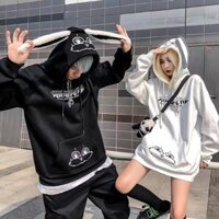 Áo Hoodie Tai Thỏ Dễ Thương Phong Cách Hàn Quốc Cho Cặp Đôi
