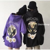 Áo Hoodie tay dài form rộng MOON CAT Unisex