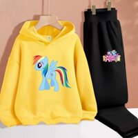 Áo hoodie Tay Dài In Hình Ngựa Con / Ngựa pony Màu Cầu Vồng Dễ Thương Thời Trang Cho Bé Gái ( KHÔNG BAO GỒM QUẦN )Â