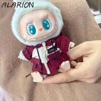 Áo Hoodie thời gian ALARION Labubububu, Quần áo chống gió Dây kéo Áo khoác búp bê Labubububububuku, Bộ sưu tập trang phục thay thế sáng tạo Quần áo búp bê sang trọng 17cm Quà tặng trẻ em
