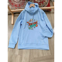 ÁO HOODIE THUN NỈ NGOẠI - Xanh Ngọc - FreeSize