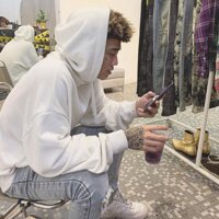 Áo Hoodie Trắng Trơn - L