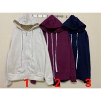 Áo hoodie trơn dây kéo 🥰🥰🥰😚😝