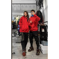 Áo Hoodie trơn vải nỉ - Đỏ