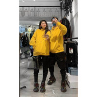 Áo Hoodie trơn vải nỉ - Vàng