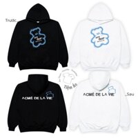 Áo Hoodie Unisex Adlv Spray Bear, form rộng cao cấp, chất nỉ bông Hàn Quốc, cho nam nữ