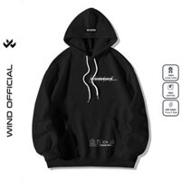 Áo Hoodie unisex form rộng WIND nỉ bông UNDERBROKEN thời trang thu đông nam oversize áo khoác chống nắng mùa hè
