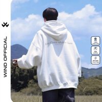Áo Hoodie unisex form rộng WIND nỉ bông ACRY thời trang thu đông nam oversize áo khoác chống nắng mùa hè