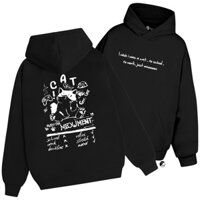 ÁO HOODIE UNISEX NAM NỮ ĐỀU MẶC ĐƯỢC mèo I wish