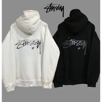 Áo Hoodie unisex Stu.ssy thủy ngân, form rộng cao cấp, chất nỉ bông Hàn Quốc, cho nam nữ