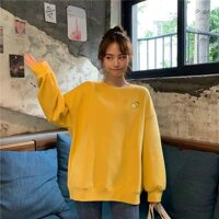 Áo Hoodie Unisex Ulzzang Màu Vàng Vải Nỉ Ngoại Cao Cấp N18 - Đỏ