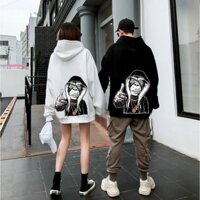 ÁO HOODIE UNSEX NAM NỮ khỉ chỉ tay dây chuyền vàng