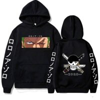 ÁO HOODIE UNSEX NAM NỮ zoro onepiece hải tặc chữ nhật