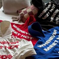 Áo Hoodie Whenever In Chữ Nổi Cực Nét Chất Vải Nỉ Bông Dày Dặn - AzuraStore