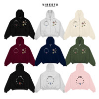 Áo Hoodie Zip 2 Chiều Có Túi Trong - Áo Khoác Hoodie Nỉ 2 Da Form Boxy VIBESTU Star
