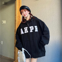 Áo Hoodie Zip  AHPH Form Rộng Mũ Trùm Vải Nỉ Bông Cao Cấp -  Áo Khoác Nỉ Nam Nữ