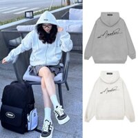 Áo Hoodie Zip in Chữ Ký AMADUS Form Rộng Nam Nữ Unisex , Áo Khoác Nỉ Xám Tiêu Mũ 2 Lớp Giá Xưởng ZooZoo