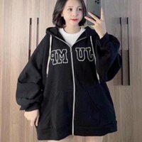 Áo Hoodie Zip Nỉ Ngoại JUMP - Áo khoác nỉ dây kéo nam nữ Unisex HD290 - Kèm Ảnh Thật - ĐEN