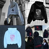 Áo hoodie zip porsche ferrari thêu full nam nữ,nỉ bông cao cấp ,chất dày dặn,hàng xịn BICO STUDIO