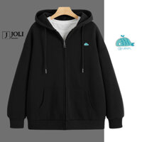 Áo Hoodie Zip THÊU, Áo Khoác Nam Nữ Unisex By JOLI Mã Thỏ Vàng Chất Nỉ Bông Form Rộng Mũ 2 Lớp J Joli Trendy