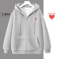 Áo Hoodie Zip THÊU, Áo Khoác Nam Nữ Unisex By JOLI Mã RainBow Chất Nỉ Bông Form Rộng Mũ 2 Lớp J Joli Trendy
