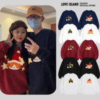 Áo Hoodie/Áo Sweater Đôi mặc cùng người yêu Noel in hình Mèo Giáng Sinh Chất Nỉ Bông/2 Da  L66