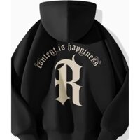 Áo hoodie/hoodie zip chất liệu nỉ bông hàng chuẩn from hình In Chữ R Thời Trang Thu Đông cho nam nữ mẫu mới 2025