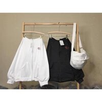 Áo Hoodies Nỉ Ngoại   FREESHIP  ÁO KHOÁC HOODIE NỮ UNISEX - TRẮNG