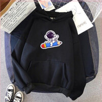Áo Hooide mũ Cotton 2 lớp hình Phi hành gia, Áo hoodie nam nữ thiết kế thời trang Lita
