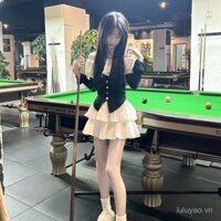 Áo hot girl dễ phối mẫu mới đầu thu váy ngắn bánh bèo xếp ly cho nữ bộ cánh bèo trễ vai ngọt ngào sành điệu