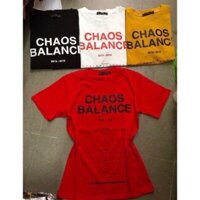 Áo in chữ chaos balance siêu hot