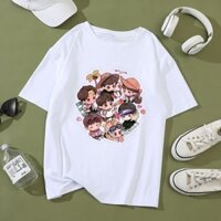 Áo in hình Chibi nhóm BTS áo phông nam nữ BTS KPOP