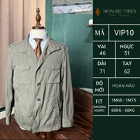 Áo jacket 2hand nam nữ vintage phong cách work wear military chất liệu kaki siêu bền thiết kế cổ điển ứng dụng cao VIP10