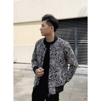 Áo JACKET LEATHER FLOWER BLACK TOUCHME
