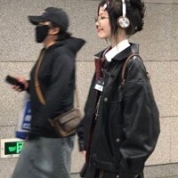 Áo Jacket mùa thu rộng rãi Áo Kiểu Mới phong cách Đức Áo khoác ghép dễ phối họa tiết kẻ caro thêu họa tiết người mẫu nhỏ BOA mặc hai mặt