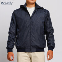 Áo jacket nam in chim non rơi Novelty xanh đen 2203172 - L