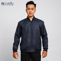 Áo jacket nam không nón họa tiết in chim kháng nước Novelty xanh đen 2203372 - XXL