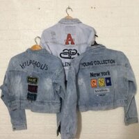 Áo jean nữ xì tin